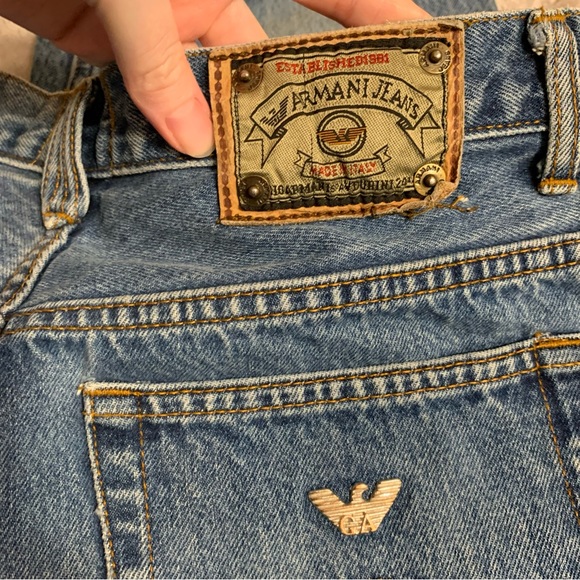 Vintage Armani True Blue Jeans - Picture 3 of 5